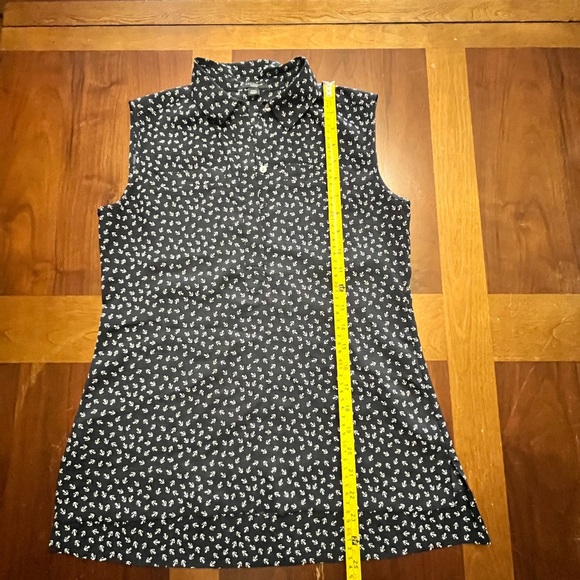 Ann Taylor Navy Blue Sleeveless Blouse Size XSPetite - Picture 6 of 8